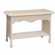 Chasco Sanibel Resin/Alum RTA Console Table with Glass Top