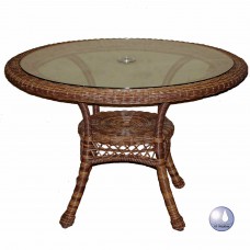 Chasco Sanibel Resin/Alum 42 in. Dining Table with Glass Top