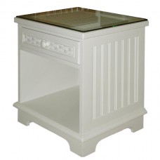 Chasco Cottage Night Table with Glass
