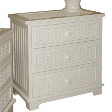 Chasco Cottage 3 Drawer Chest with Glass