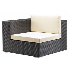 ZUO Outdoor Cartagena Espresso Wicker Corner Sectional Chair