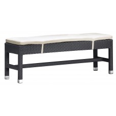 ZUO Outdoor Myrtle Wicker Double Bench