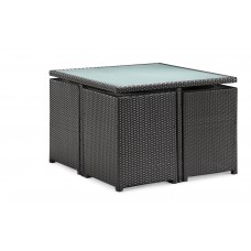 ZUO Outdoor Turtle Wicker Dining Set