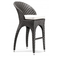 ZUO Outdoor Corona 31.5 in. Wicker Bar Stool