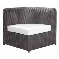 ZUO Outdoor Ipanema Wicker Sectional Corner Chair