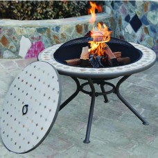 Marble Milano Fire Pit Table